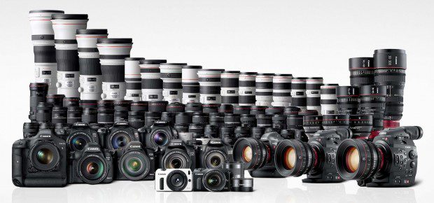 Various photography equipment and camera accessories