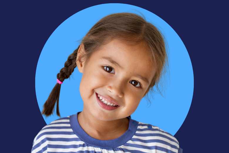 Smiling preschool girl